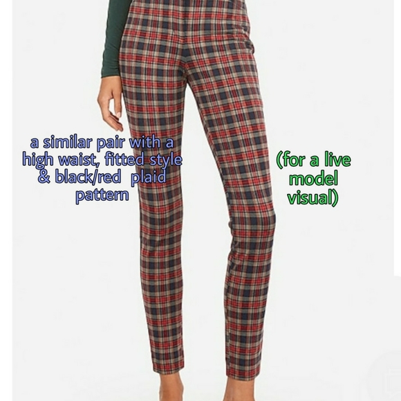 MISC BOTTOMS | Like New Plaid Highwaisted Pants! - Picture 8 of 8